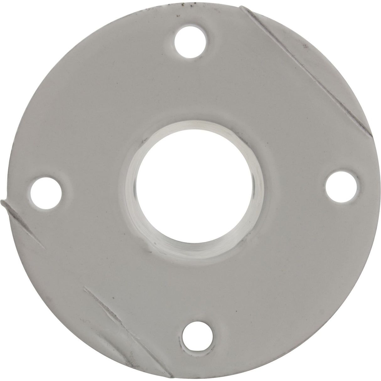 Deck Flange, Perma Cast, For Slide, 1.9", White/Aluminum : PF - 3119 - A - Perma - Cast LLC -  - All Pool Parts