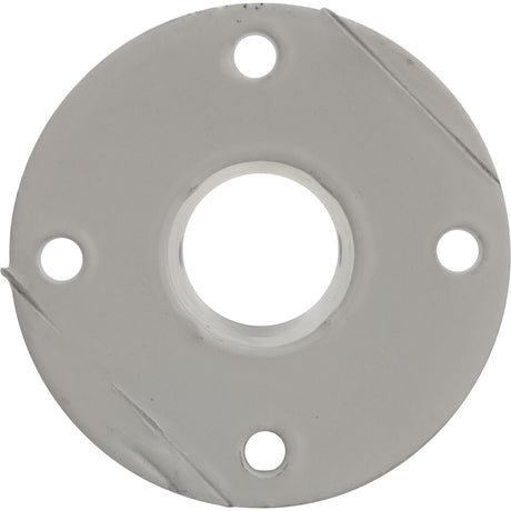 Deck Flange, Perma Cast, For Slide, 1.9", White/Aluminum : PF - 3119 - A - Perma - Cast LLC -  - All Pool Parts