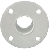 Deck Flange Only, Perma Cast, For Slide, 1.9", White/Aluminum : PF - 3119 - Perma - Cast LLC -  - All Pool Parts