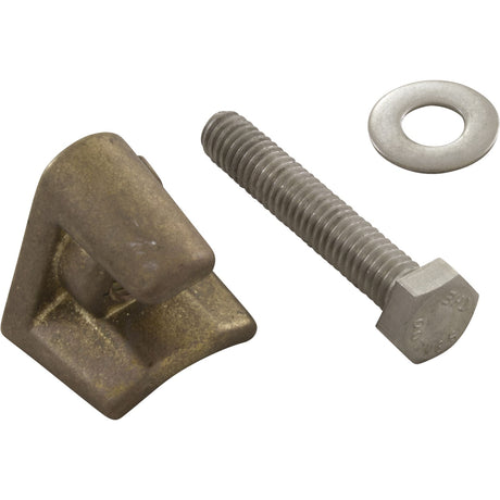 Wedge, Brass w/Bolt F/D Anchor, 4" : PW - 4C - Perma Cast -  - All Pool Parts