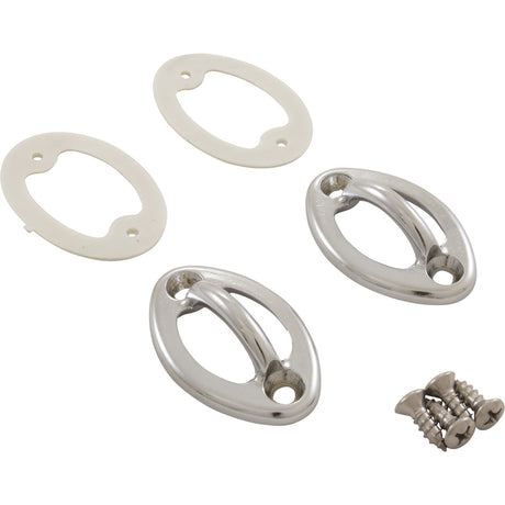 Rope Eye, 2 Pack, Perma Cast, Wall Mount, 3/4", Oval : PI - 76 - Perma - Cast LLC -  - All Pool Parts