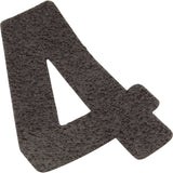 Depth Marker, Number 4, Black : ADM - B 4 - Armco -  - All Pool Parts