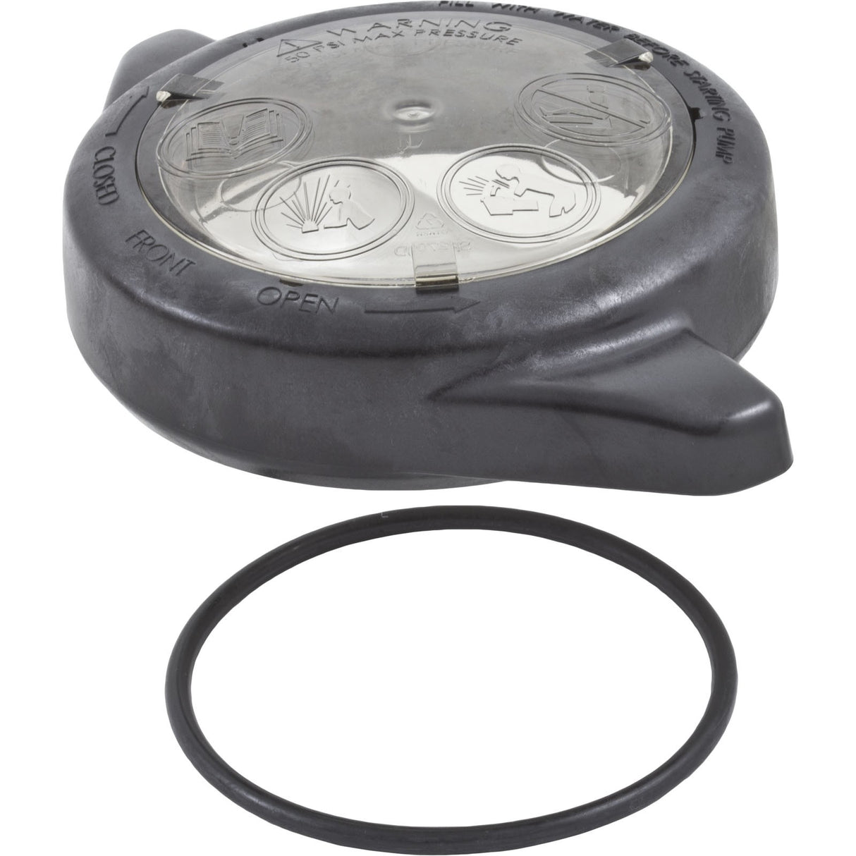 Trap Lid, Hayward Max - Flo SP2700X, with O - Ring : SPX2700DLS - Hayward - 610377058988 - All Pool Parts