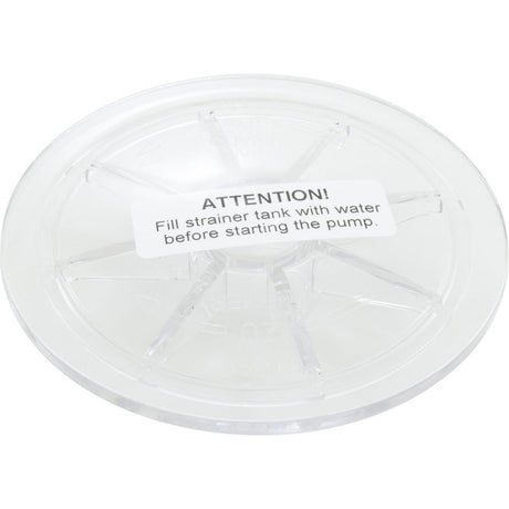 Lid, Speck EasyFit/72/S90/E71/Badu EcoM2/EcoMV/EcoM3 V, Clear : 2901116010 - Speck Pumps -  - All Pool Parts