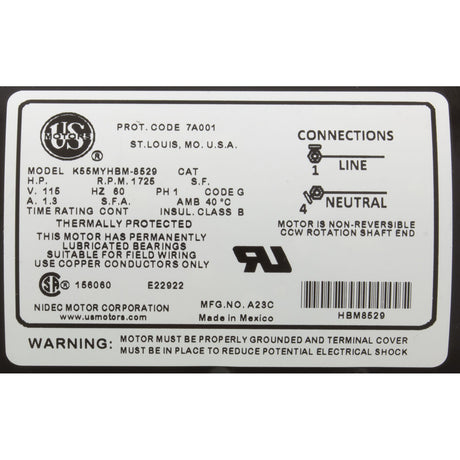 Pump, Circ, Waterway Uni - Might, 1/8hp, 115v, 1 - Spd, 48Fr, 50/60Hz : 3410030 - 0X86 - Waterway Plastics -  - All Pool Parts