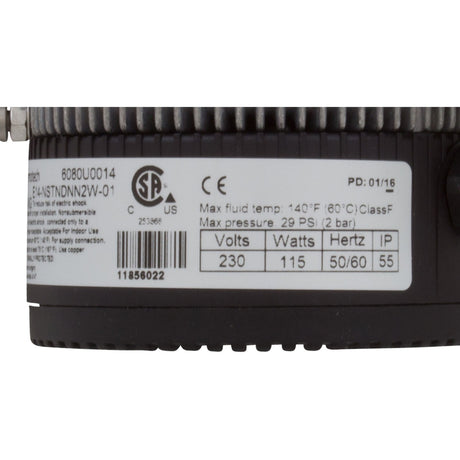 Pump, Circ, Laing E - 14, 230v, 1 - 1/2"mbt, 4ft Amp Cord, OEM : LMB07102983 - Laing/Xylem - 733886733488 - All Pool Parts