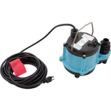 Pump, Submersible, Little Giant 6 - CIM - R, 115v, 46GPM, 25' Cord : 506274 - Little Giant / Franklin -  - All Pool Parts